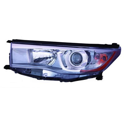 2014 toyota highlander front driver side replacement headlight assembly arswlto2502225c