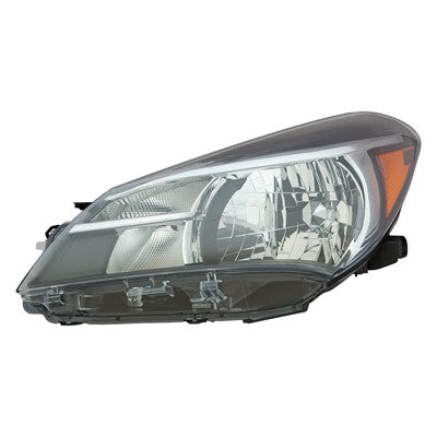 2016 toyota yaris front driver side replacement halogen headlight lens and housing arswlto2502226c