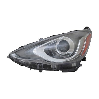 2016 toyota prius c front driver side replacement led headlight assembly arswlto2502236c