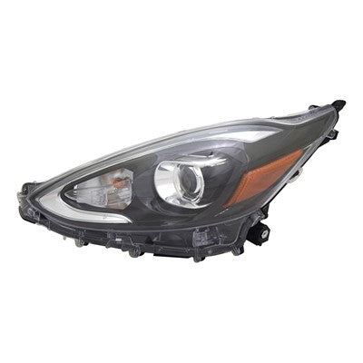 2018 toyota prius c front driver side replacement led headlight assembly arswlto2502259c