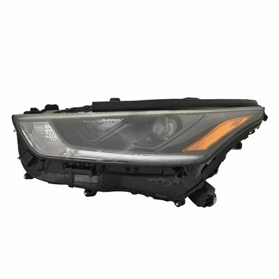 2021 toyota highlander front driver side replacement led headlight assembly arswlto2502303