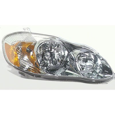 2008 toyota matrix front passenger side replacement headlight assembly arswlto2503140c