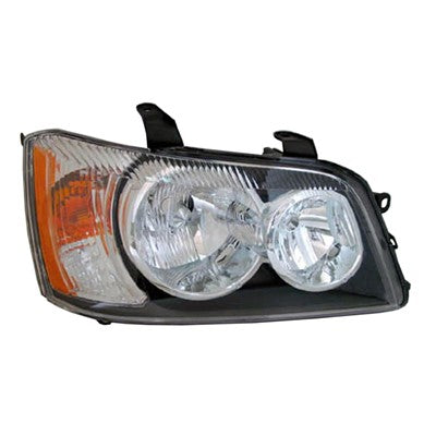 2003 toyota highlander front passenger side replacement headlight lens and housing arswlto2503141c