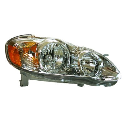 2007 toyota corolla front passenger side replacement headlight assembly arswlto2503160v