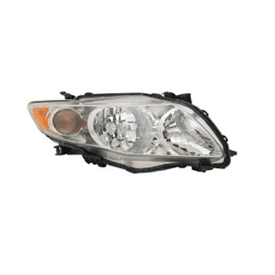 2009 toyota corolla front passenger side replacement headlight assembly arswlto2503182v