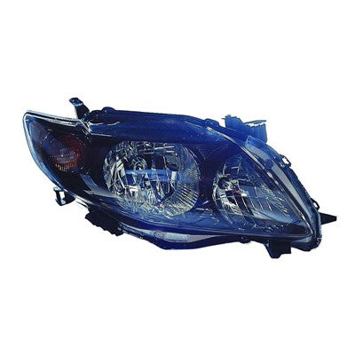 2010 toyota corolla front passenger side replacement headlight assembly lens and housing arswlto2503183c