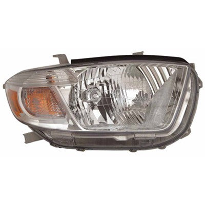 2010 toyota highlander front passenger side replacement headlight assembly arswlto2503201c