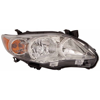 2011 toyota corolla front passenger side replacement headlight assembly arswlto2503203c