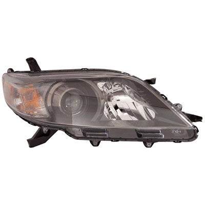 2014 toyota sienna front passenger side replacement halogen headlight assembly arswlto2503207c