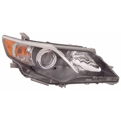 2013 toyota camry front passenger side replacement halogen headlight assembly arswlto2503212c