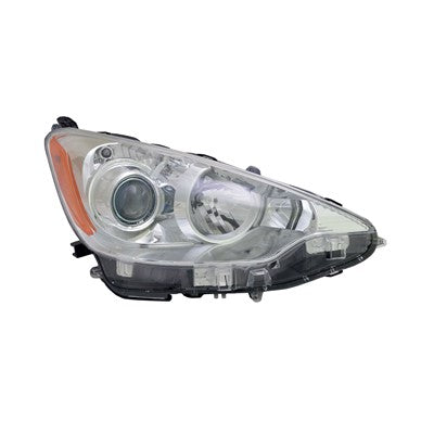 2012 toyota prius c front passenger side oem halogen headlight assembly arswlto2503214oe