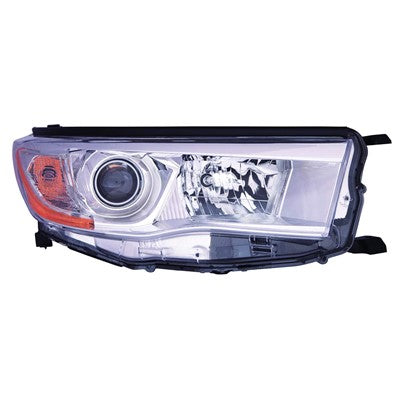 2015 toyota highlander front passenger side replacement headlight assembly arswlto2503221c