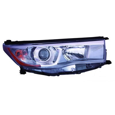 2016 toyota highlander front passenger side replacement headlight assembly arswlto2503225c