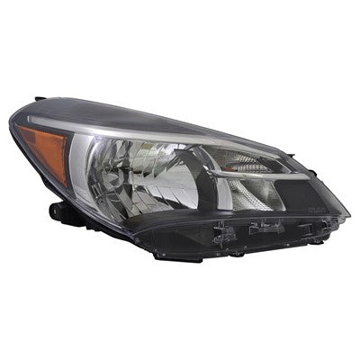 2016 toyota yaris front passenger side replacement halogen headlight lens and housing arswlto2503226c