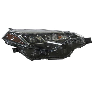 2018 toyota corolla front passenger side replacement led headlight assembly arswlto2503250c
