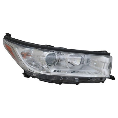 2019 toyota highlander front passenger side replacement led headlight assembly arswlto2503251c