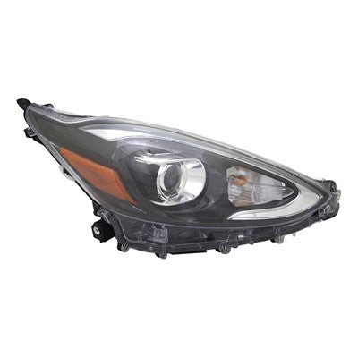 2019 toyota prius c front passenger side replacement led headlight assembly arswlto2503259c