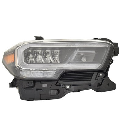 2021 toyota tacoma front passenger side replacement led headlight assembly arswlto2503291