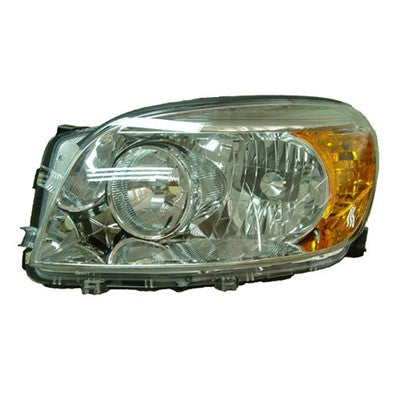 2006 toyota rav4 front driver side replacement headlight lens and housing arswlto2518106v