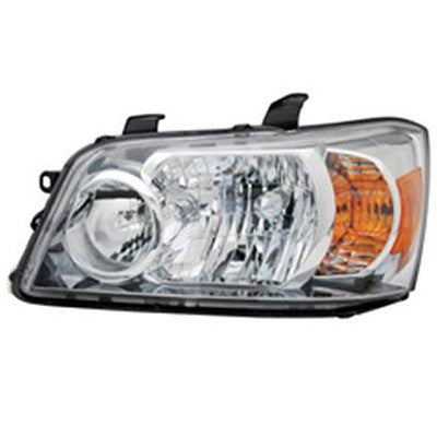 2007 toyota highlander front driver side replacement headlight lens and housing arswlto2518111v