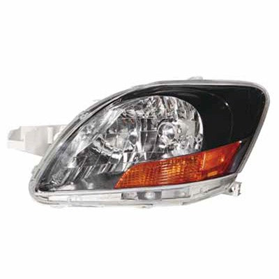 2010 toyota yaris front driver side replacement headlight lens and housing arswlto2518120v