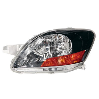 2009 toyota yaris front driver side replacement headlight lens and housing arswlto2518120c