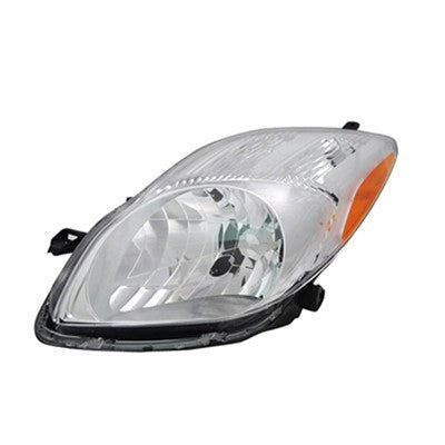 2009 toyota yaris front driver side replacement headlight lens and housing arswlto2518123c