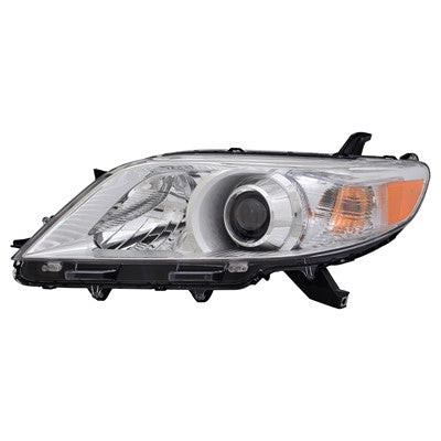 2014 toyota sienna front driver side replacement hid headlight lens and housing arswlto2518143