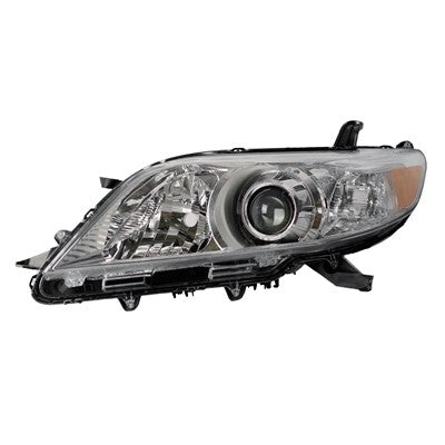 2012 toyota sienna front driver side oem hid headlight lens and housing arswlto2518143oe