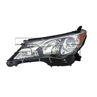 2013 toyota rav4 front driver side replacement headlight lens and housing arswlto2518147c