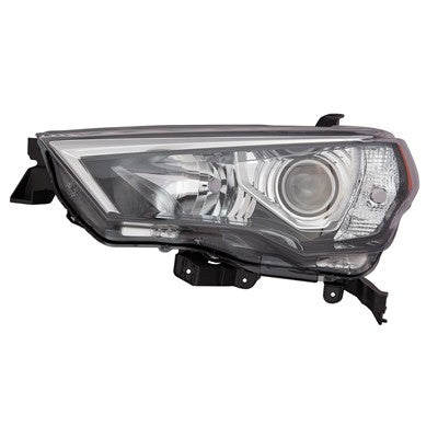 2019 toyota 4runner front driver side replacement headlight lens and housing arswlto2518150c