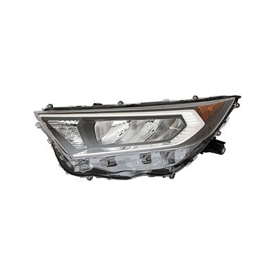 2019 toyota rav4 front driver side replacement led headlight lens and housing arswlto2518201
