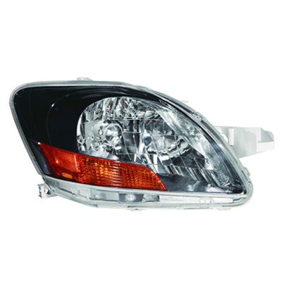 2010 toyota yaris front passenger side replacement headlight lens and housing arswlto2519120v