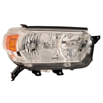 2010 toyota 4runner front passenger side replacement headlight lens and housing arswlto2519127c