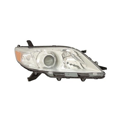 2012 toyota sienna front passenger side replacement hid headlight lens and housing arswlto2519143c