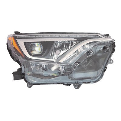 2016 toyota rav4 front passenger side replacement led headlight assembly arswlto2519190c