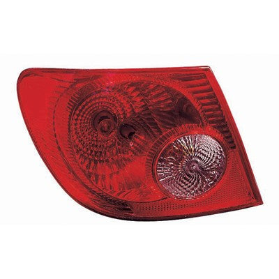 2007 toyota corolla rear driver side replacement tail light assembly arswlto2800154c