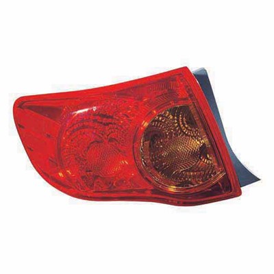 2009 toyota corolla rear driver side replacement tail light assembly arswlto2800175v