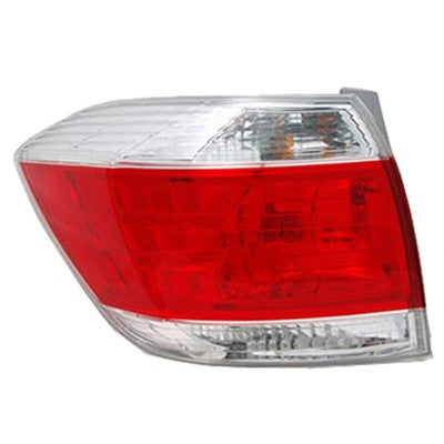 2013 toyota highlander rear driver side replacement tail light assembly arswlto2800185c