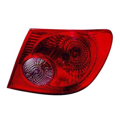 2008 toyota corolla rear passenger side replacement tail light assembly arswlto2801154c