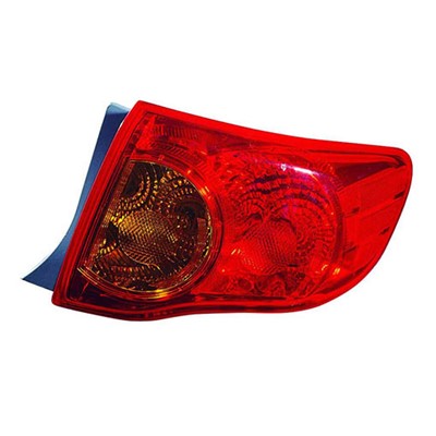 2009 toyota corolla rear passenger side replacement tail light assembly arswlto2801175v