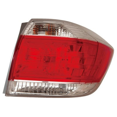 2013 toyota highlander rear passenger side replacement tail light assembly arswlto2801185c