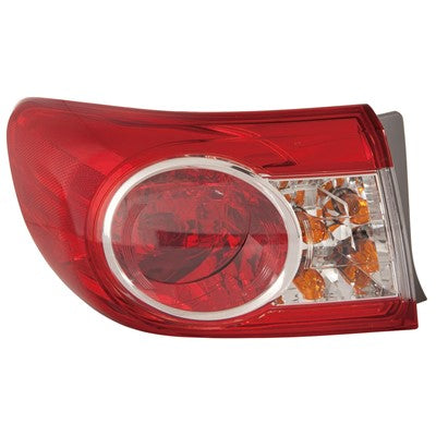 2011 toyota corolla rear driver side replacement tail light assembly arswlto2804111c