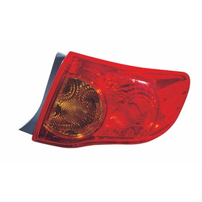 2009 toyota corolla rear passenger side replacement tail light lens and housing arswlto2805113c