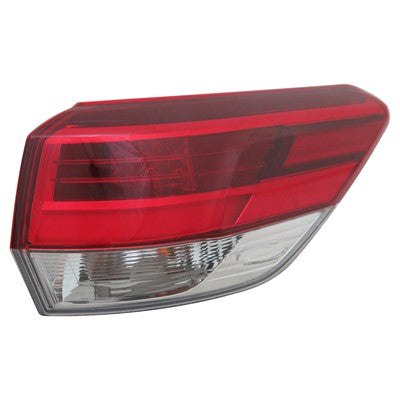 2018 toyota highlander rear passenger side replacement tail light assembly arswlto2805132c