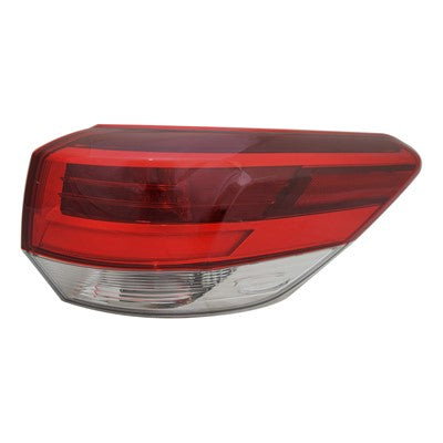 2018 toyota highlander rear passenger side replacement led tail light assembly arswlto2805143