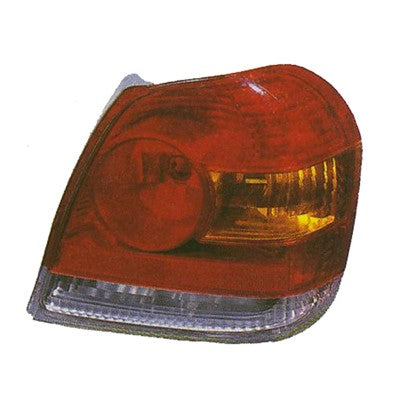 2003 toyota echo rear driver side replacement tail light lens and housing arswlto2818123