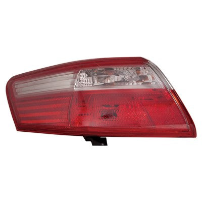 2008 toyota camry rear driver side replacement tail light lens and housing arswlto2818131v