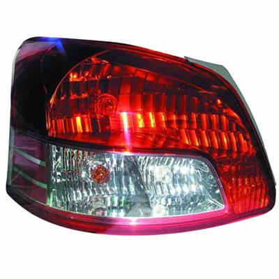 2007 toyota yaris rear driver side replacement tail light lens and housing arswlto2818133v