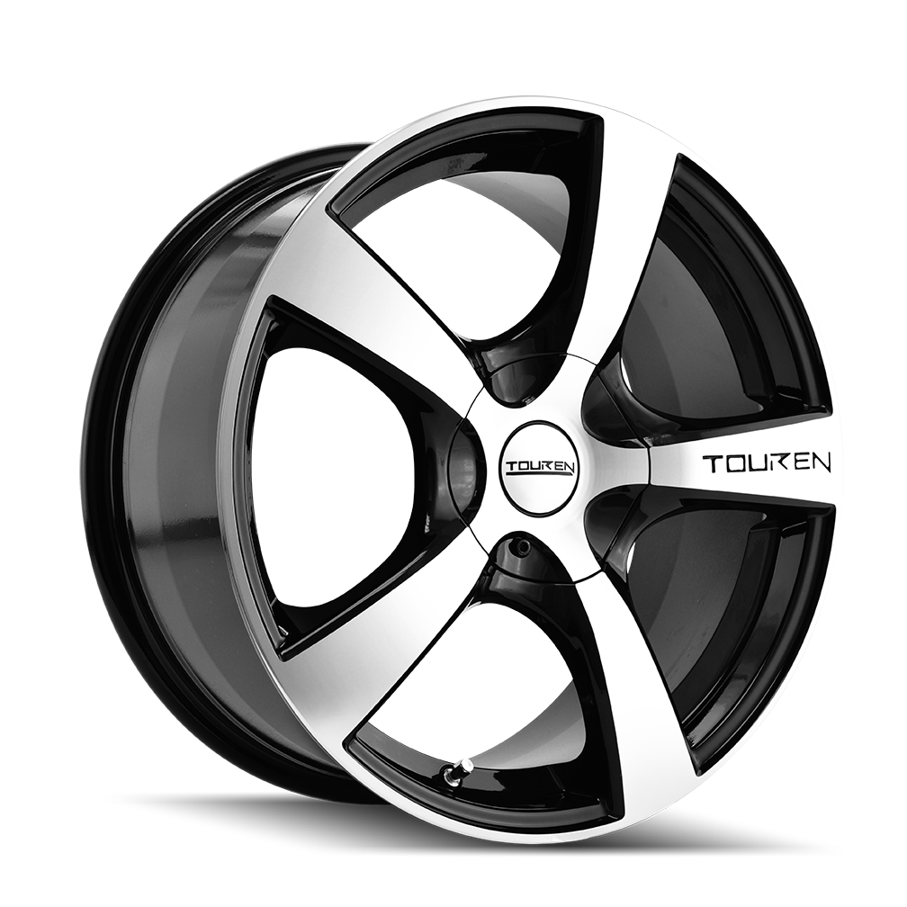 Touren 22"x9.5" Non-Chrome Black/Machined Face/Machined Lip Custom Wheel ARSWCW319022909M